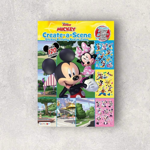 New Mickey Create a Scene Sticker Activity Book - Picture 1 of 5